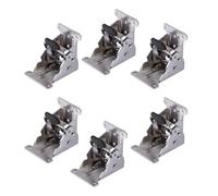 Secure Locking Foldable Hinge Metal Reinforcement Quick Installation 6pcs for Camping Chairs Furniture Accessories Furniture Folding Hardware Not Rusts Folding for Coastal Areas
