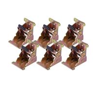 Secure Locking Foldable Hinge Metal Reinforcement Quick Installation 6pcs for Camping Chairs Furniture Accessories Furniture Folding Hardware Not Rusts Folding for Coastal Areas