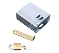 Secure Locking Metal Faucet Cover for Outdoor and Kitchen Use, Includes 2 Keys to Prevent Unauthorized Use and Prolong Fixture Longevity (silver)