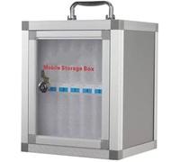 Secure Mobile Phone Storage Cabinet 12-Slot Aluminum Key Locker for Schools & Restaurants & Compact Design Ideal for Safe Cell Phone Storage