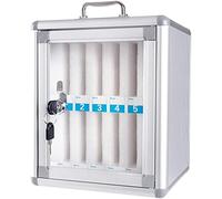 Secure Mobile Phone Storage Cabinet 24 Aluminum Slots for Classroom & Meeting Room Wall Mounted Phone Locker for Access & Safety Solutions