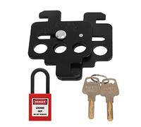 Secure Padlock, Insulating Nylon Multi-Hole Construction Heat Resistant 38mm Shackle Compact Breaker Lockout for Schneider MCCBs