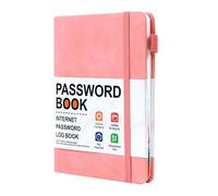 Secure Password Keeper Book - Compact Password Recording Book | Practical Internet Password Diary with Alphabetical Tabs, Pocket Address Log Notebook for Account Details, Website Login