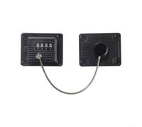 Secure Password Limit Switch Lock for Fridges and for windows, 360° Flexible Child Safety Device, No-Drill ABS Construction with Scratch Resistance, Simple Press Mechanism(3 black)