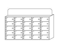 Secure Phone Storage Caddy - nizes 9-40 Devices White Desk for Office & School Efficient Workspace Clutter Management & Stylish Design