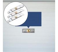 Secure Rolling Shutter Door Lock with Key for Home use, Featuring a Robust Square Tongue for Enhanced Resistance to tampering, Constructed from Copper Material (D)