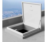 Secure Steel Roof Hatch - 60x60 cm Access Cover for Safe Roof Maintenance Ventilation & Terrace Entry - Theft-Resistant Design for Ultimate Safety and Convenience