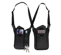Secure the arm suspension bag, anti-theft man's chest bag, lightweight nylon belt bag with 5 compartments, ideal for travel, leisure, cycling, hiking, outdoor activities