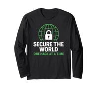 Secure The World - One Hack at A Time Long Sleeve T-Shirt