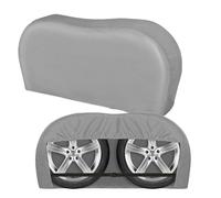Secure Tire Covers for All Season Use Designed for Trucks and RVs, Protects from Sun Damage and Dirt (420D Grey34CM)