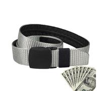 Secure Travel Belt, Anti-Denft Belt, Safety Bag, Integrated Cash Safe Wallet, Comfortable and Practical Belt to Transport Types and Precious Objects When Travelling, gray, see description, See
