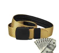 Secure Travel Belt, Anti-Denft Belt, Safety Bag, Integrated Cash Safe Wallet, Comfortable and Practical Belt to Transport Types and Precious Objects When Travelling, khaki, see description, See