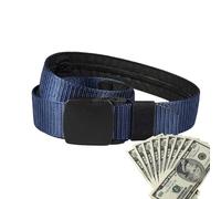 Secure Travel Belt, Anti-Denft Belt, Safety Bag, Integrated Cash Safe Wallet, Comfortable and Practical Belt to Transport Types and Precious Objects When Travelling, dark blue, see description, See