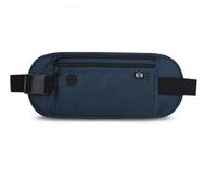 Secure Travel Money Belt Passport Holder, Undercover Hidden RFID Blocking Travel Wallet, Anti-Theft ort Wallets Bumbag for Men Women (Dark Blue)