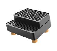 Secure Two Layer Puss Wastebasket Step Against Slip Shih Tzus Safe Pet Activity and Injury in Fun Cats ABS Trash