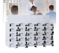 Secure Wall-Mounted Mobile Phone Cabinet with Lock & Key - Perfect for nizing Classrooms & Office Desks 40 One Size Storage Solution