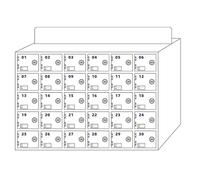 Secure Wall-Mounted Phone Storage Locker with Password Lock - Small Employee Cell Phone for Factories - Clear Color & Convenient Solution