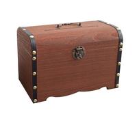 Secure Wooden Money Box Beautiful Solution for Saving Money and Encouraging Good Habits (A 14.5 * 10 * 9.5cm)