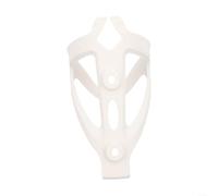 Secure Wrap-Around Bicycle Water Bottle Cage Constructed from PC Material with Non-Slip Rubberized for Stable Bottle Hold During Rides (white)