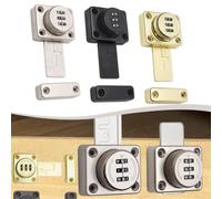 Secure Your Belongings with a User Friendly Extended Bolt Lock and Customizable Code (Black)