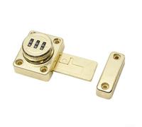 Secure Your Belongings with a User Friendly Extended Bolt Lock and Customizable Code (Gold)
