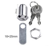 Secure Your Cabinet with This Cam Lock Metal Alloy with 2 Keys, Suitable for Various Applications (25 mm)