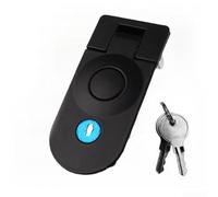 Secure Your For Tool Box or Camper with Zinc Alloy Compression Push Lock Latch Featuring 2 Keys and Flush Mount Design