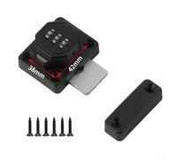 Secure Zinc Alloy Combination Lock for Cabinets, Drawers & Wardrobes Featuring Robust Design with Punched Combination Mechanism for Trusted Protection (black)