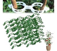 Secured Plastic Plant Clip,2024 New Plant Clips for Climbing Plants,Plant Support Clips,Small Plastic Clip Tomato Trellis Clips for Garden Vine Plant Vegetables Tomato (Green 200pcs)