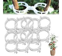 Secured Plastic Plant Clip,2024 New Plant Clips for Climbing Plants,Plant Support Clips,Small Plastic Clip Tomato Trellis Clips for Garden Vine Plant Vegetables Tomato (White 200pcs)