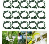 Secured Plastic Plant Clip,Climbing Plant Support Garden Clips,for Support,Grape Vine,Tomato Vine, Vegetables Plants,Vine to Grow Upright and Makes Plants Healthier (100, Green)