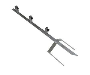 SecureFix Direct 1.2M Galvanised Corner Mounting Post & Brackets (Galvanised Reels Insulators)