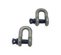 SecureFix Direct 1.5 Ton Dee Shackles With Screw Pin X2 (Lifting 1500Kg 7/16" X 1/2")