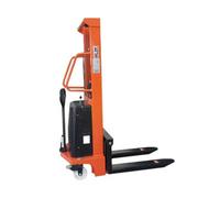 SecureFix Direct 1.5 Ton X 2.5 Metre Semi Electric Manual Hand Stacker - 1500Kg High Lift Fork Pallet Truck