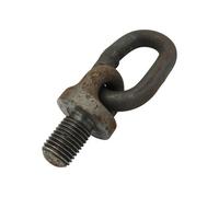 SecureFix Direct 16mm 400Kg Self Colour Collar Eyebolt With Oval Link - 0.4 Tonnes Lifting Shouder Collared Eyebolt