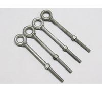 SecureFix Direct 16mm X 152mm Galvanised Longshank Eyebolts With Nut X4