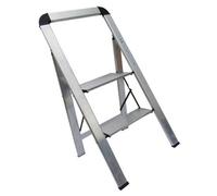 SecureFix Direct 2 Step Ladder Stool Folding 150Kg (Kitchen Platform Foldable Aluminium)