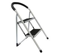 SecureFix Direct 2 Step Ladder Stool Folding 150Kg (Kitchen Platform Small Steel Safety Foldable)