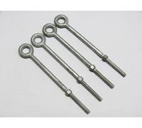 SecureFix Direct 22mm X 152mm Galvanised Longshank Eyebolts With Nut X4