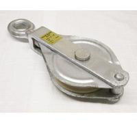 SecureFix Direct 3 Ton 150mm Nylon Single Sheave Galvanised Block With Eye (20mm Fibre Rope Safety Lifting)
