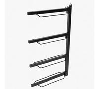 SecureFix Direct 4 Tier Horse Saddle Rack Stand (Four Rung Wall Mounted Stable Equestrian Pre-Drilled Steel)