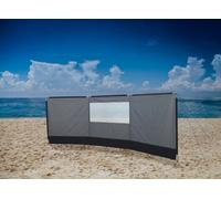 SecureFix Direct 4M Deluxe Windbreak With Clear Window & Top Poles (Windbreaker Steel Poles Camping Caravan)