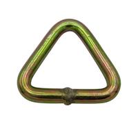 SecureFix Direct 75mm Triangular Delta Link Zinc Plated 10 Ton (Secure Yellow Passivated Ratchet Lashing Fitting )