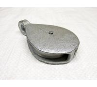 SecureFix Direct 76mm Awning Pulley Single Cast Sheave Fixed Round Eye (Rope Pulling Washing Line)