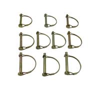 SecureFix Direct 8mm Shaft Locking Pins X10 (68mm Round Retaining Wire Lock Trailer Clips)