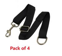 SecureFix Direct Adjustable Clip And Ring Straps - Pack Of 4 (Polyester Hook Horse Extension Fasteners)