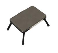 SecureFix Direct Aluminium Single Folding Step Stool Black (Caravan Non Slip Platform Foldable Collapsible)