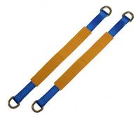 SecureFix Direct Axle Recovery Straps Heavy Duty X2 500mm Long (D Rings Polyester Transport)