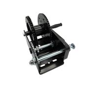 SecureFix Direct Black Manual Hand Winch With Brake 2000Lb (900Kg Atv Car Boat Trailer Puller)