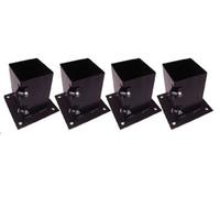 SecureFix Direct Bolt Down Fence Post Holders 4" 100mm X4(Bolt Grip Fencing Support Shoe)